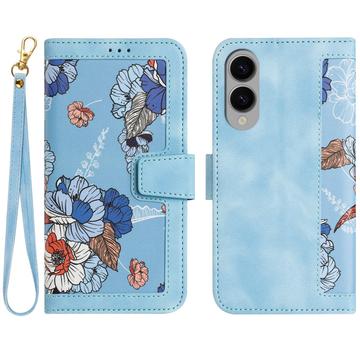 Samsung Galaxy S25 Edge Floral Portemonnee Hoesje met kaartsleuven