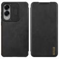 Samsung Galaxy S25 Edge Nillkin Qin Pro Flip Cover - Zwart