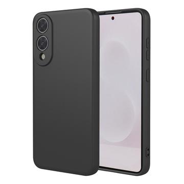 Samsung Galaxy S25 Edge Schokbestendig Silicone Hoesje - Zwart