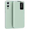 Samsung Galaxy S25 Edge Smart Clear View Flip Case met kaartsleuf