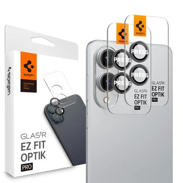 Samsung Galaxy S25 Edge Spigen Glas.tR Ez Fit Optik Pro Lens Glazen Protector - Zwart