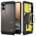 Samsung Galaxy S25 Edge Spigen Tough Armor Mag Hoesje - Gunmetal