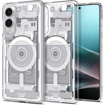 Samsung Galaxy S25 Edge Spigen Ultra Hybrid Mag Hoesje - Wit / Zero One