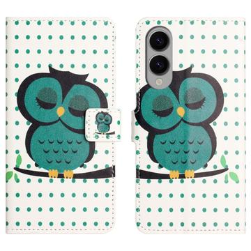 Samsung Galaxy S25 Edge Style Series Portemonnee Hoesje - Uil