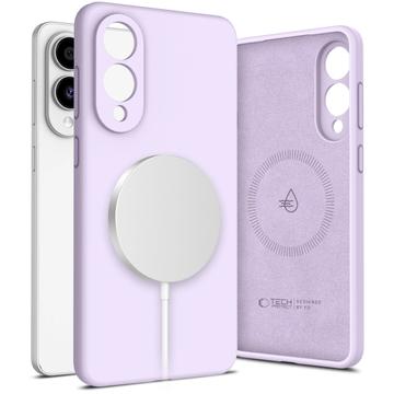 Samsung Galaxy S25 Edge Tech-Protect Vloeibaar Siliconen Hoesje - MagSafe Compatibel - Mauve