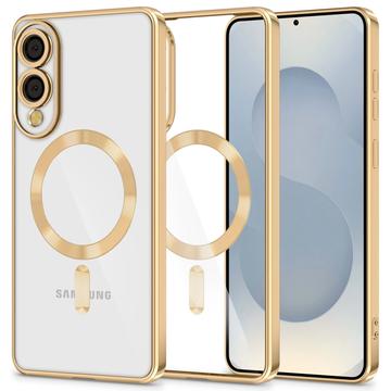 Samsung Galaxy S25 Edge Tech-Protect MagFlex hoesje - MagSafe compatibel - Helder / Goud