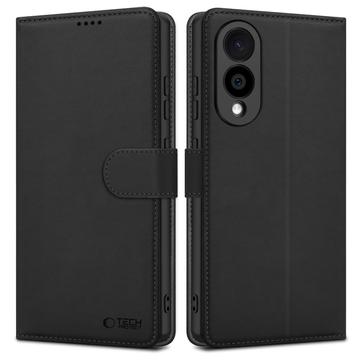 Samsung Galaxy S25 Edge Tech-Protect Portemonnee Hoesje Met Magneet & Standaard - Zwart