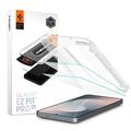 Samsung Galaxy S25 FE Spigen Glas.tR EZ Fit Pro Glazen Screenprotector - 2 Stu. - Helder