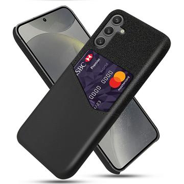 Samsung Galaxy S25 KSQ Hoesje met Kaartenzak - Zwart