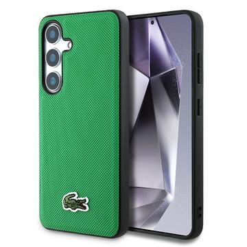Samsung Galaxy S25 Lacoste Iconic Petit Pique Woven Logo Hoesje - MagSafe Compatibel