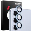 Samsung Galaxy S25 Northjo Camera Lens Beschermer Set - Blauw