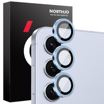 Samsung Galaxy S25 Northjo Camera Lens Beschermer Set - Blauw