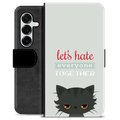 Samsung Galaxy S25+ Premium Portemonnee Hoesje - Boze Kat