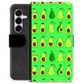 Samsung Galaxy S25+ Premium Portemonnee Hoesje - Avocado Patroon