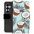Samsung Galaxy S25+ Premium Portemonnee Hoesje - Kokosnoot