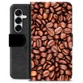 Samsung Galaxy S25+ Premium Portemonnee Hoesje - Koffiebonen
