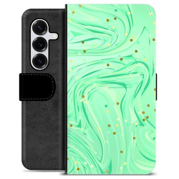Samsung Galaxy S25+ Premium Portemonnee Hoesje - Groene Munt