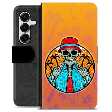 Samsung Galaxy S25+ Premium Portemonnee Hoesje - Skelet Zomer