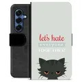 Samsung Galaxy S25 Premium Portemonnee Hoesje - Boze Kat