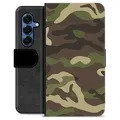 Samsung Galaxy S25 Premium Portemonnee Hoesje - Camouflage