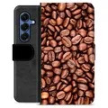 Samsung Galaxy S25 Premium Portemonnee Hoesje - Koffiebonen