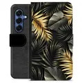 Samsung Galaxy S25 Premium Portemonnee Hoesje - Gouden Bladeren