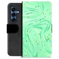Samsung Galaxy S25 Premium Portemonnee Hoesje - Groene Munt