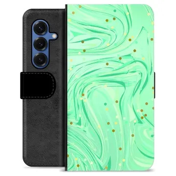 Samsung Galaxy S25 Premium Portemonnee Hoesje - Groene Munt