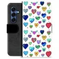 Samsung Galaxy S25 Premium Portemonnee Hoesje - Harten