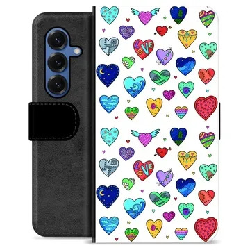 Samsung Galaxy S25 Premium Portemonnee Hoesje - Harten