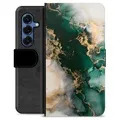 Samsung Galaxy S25 Premium Portemonnee Hoesje - Jade Marmer
