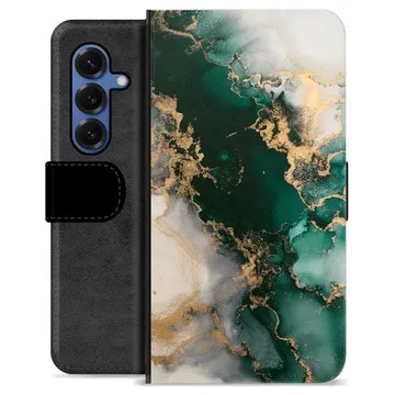 Samsung Galaxy S25 Premium Portemonnee Hoesje - Jade Marmer