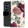 Samsung Galaxy S25 Premium Portemonnee Hoesje - Romantische Bloemen