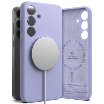 Samsung Galaxy S25 Ringke Vloeibare Siliconen MagSafe Hoesje - Lavendel