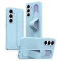 Samsung Galaxy S25/S24 Slim Hybride Hoesje met Staande Grip - Blauw