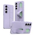 Samsung Galaxy S25/S24 Slim Hybride Hoesje met Staande Grip - Paars