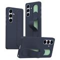 Samsung Galaxy S25/S24 Slim Hybride Hoesje met Staande Grip - Saffier