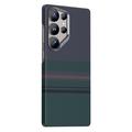 Samsung Galaxy S25 Ultra Benks Kevlar Aramide Fiber Hoesje - MagSafe Compatibel - Grijs / Groen