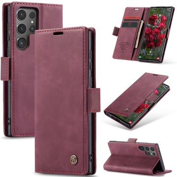 Samsung Galaxy S25 Ultra Caseme 013 Series Portemonnee Hoesje - Wijnrood