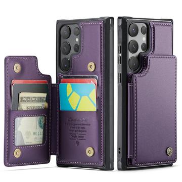 Samsung Galaxy S25 Ultra Caseme C22 Hoesje RFID Kaarthouder - Paars