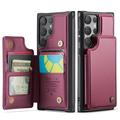 Samsung Galaxy S25 Ultra Caseme C22 Hoesje RFID-kaart portemonnee - Rood