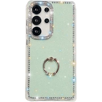 Samsung Galaxy S25 Ultra CrystalGlow Hybrid Hoesje met Ringhouder