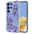 Samsung Galaxy S25 Ultra TPU-hoesje met bloemenpatroon - Blauweregen