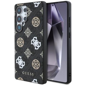 Samsung Galaxy S25 Ultra Guess 4G Printed Colored Peony Pattern MagSafe Hoesje - Zwart