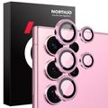 Samsung Galaxy S25 Ultra Noordjo Camera Lens Beschermer Set - Roze