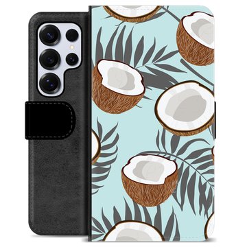 Samsung Galaxy S25 Ultra Premium Portemonnee Hoesje - Kokosnoot