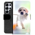 Samsung Galaxy S25 Ultra Premium Portemonnee Hoesje - Hond