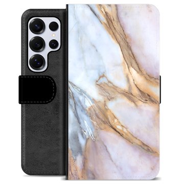 Samsung Galaxy S25 Ultra Premium Portemonnee Hoesje - Elegant Marmer