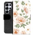 Samsung Galaxy S25 Ultra Premium Portemonnee Hoesje - Bloemen