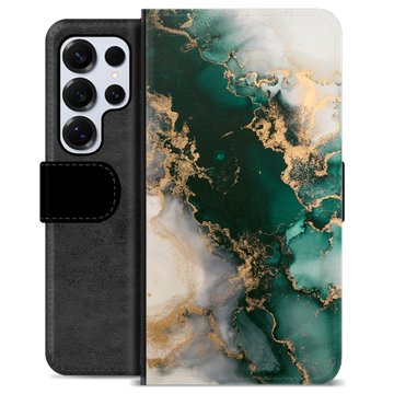 Samsung Galaxy S25 Ultra Premium Portemonnee Hoesje - Jade Marmer